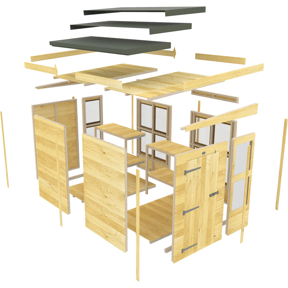 DIY Sheds 20 x 6ft Tongue and Groove Timber Apex Potting Shed Image 3