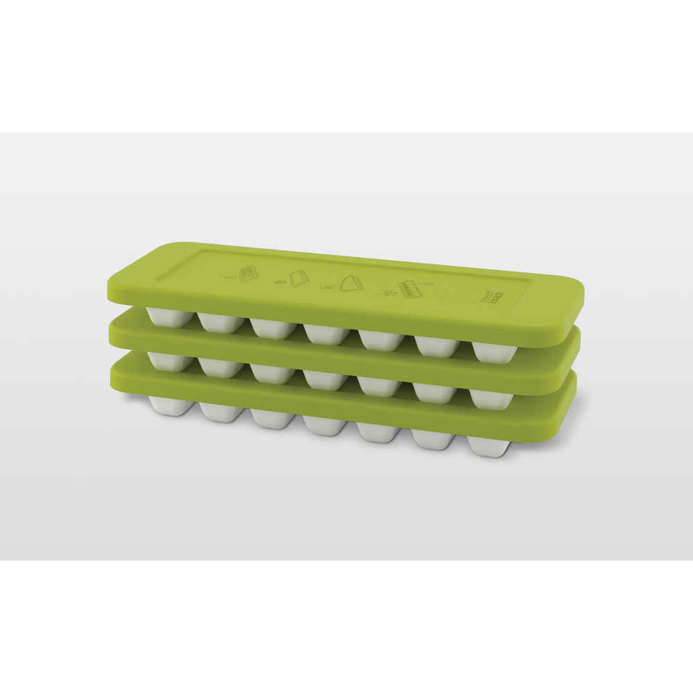 Joseph Joseph QuickSnap Plus White and Green Ice Cube Tray Image 6