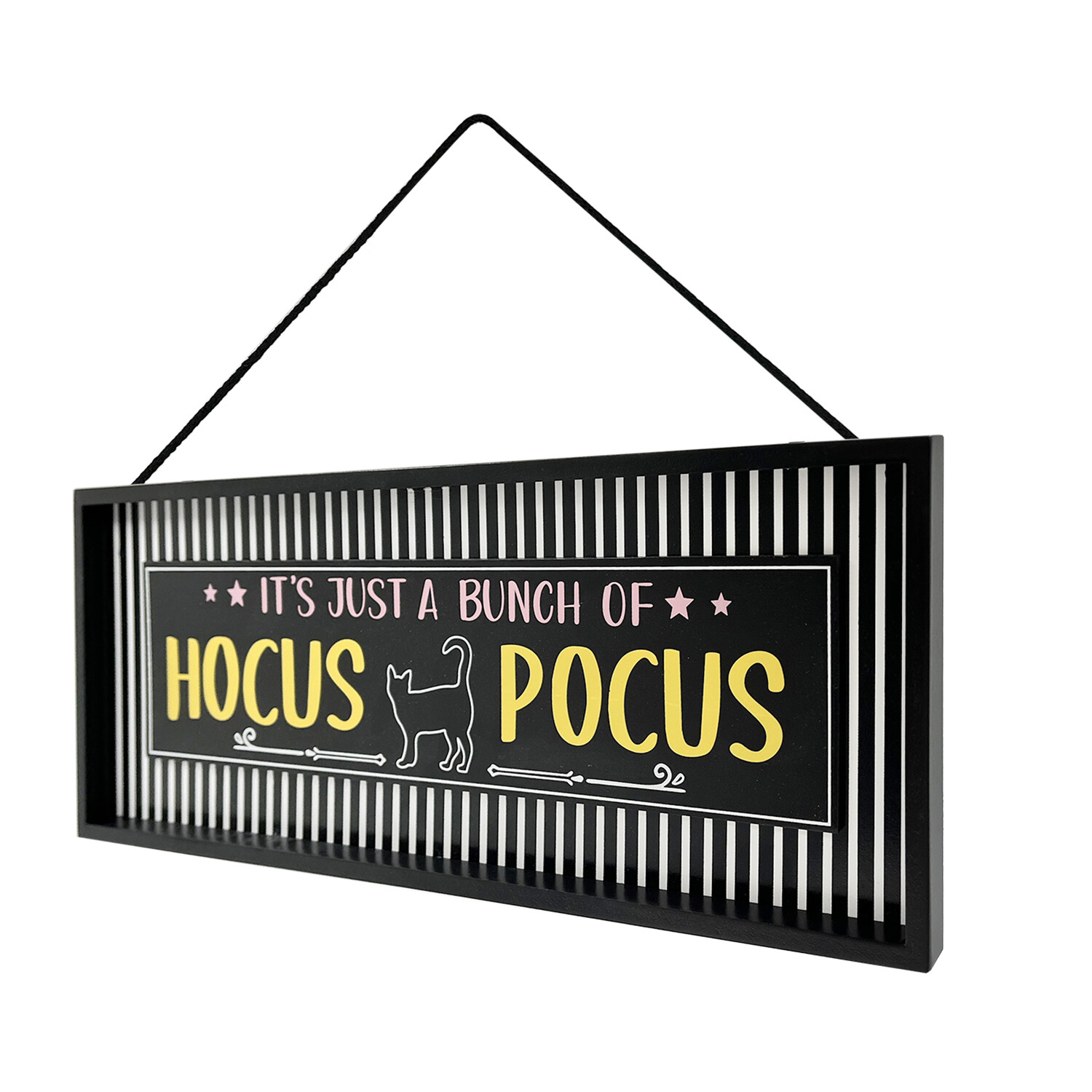 Monochrome Hocus Pocus Hanging Sign Black Image 3