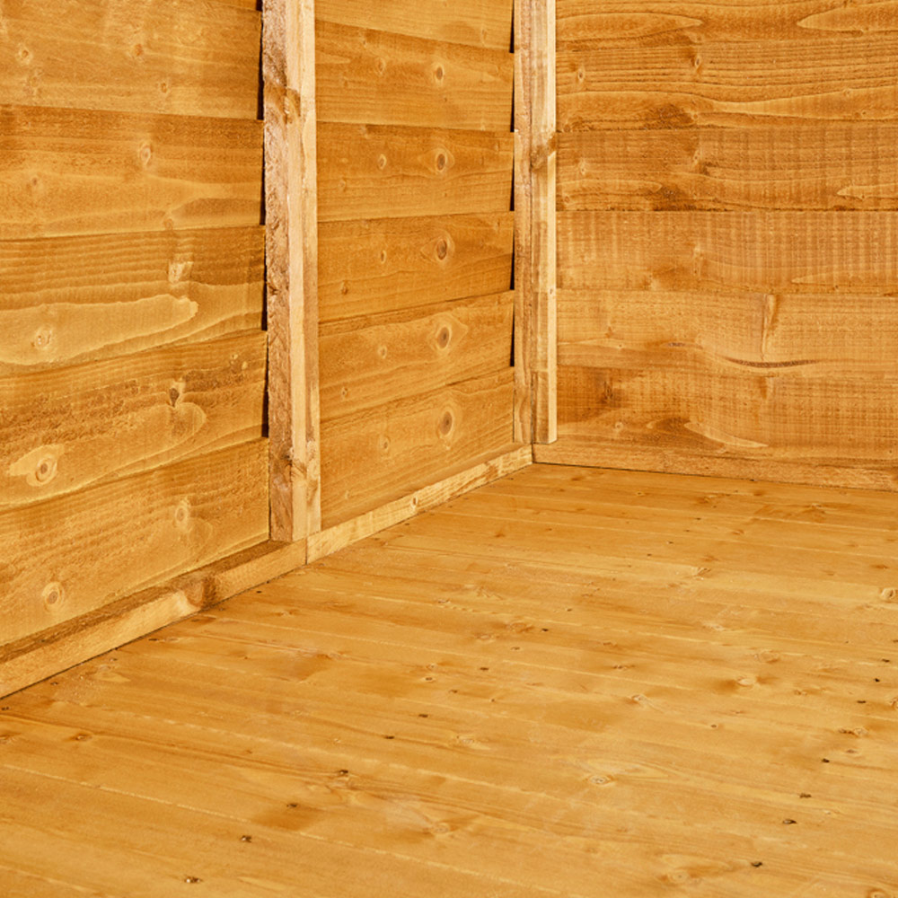 Power Sheds 12 x 6ft Double Door Overlap Apex Wooden Shed Image 4