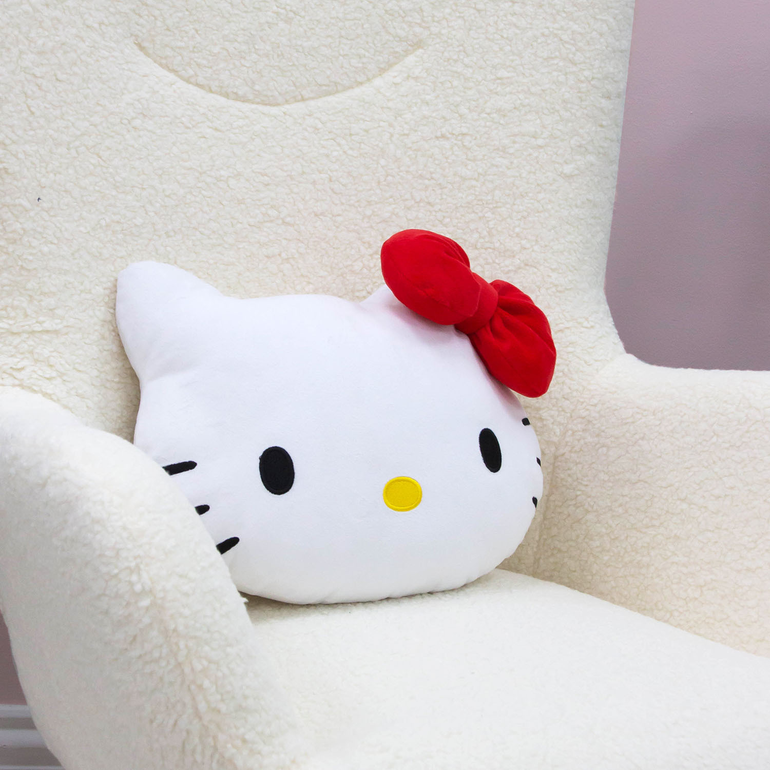 Hello Kitty Shaped Cushion - White Image 2