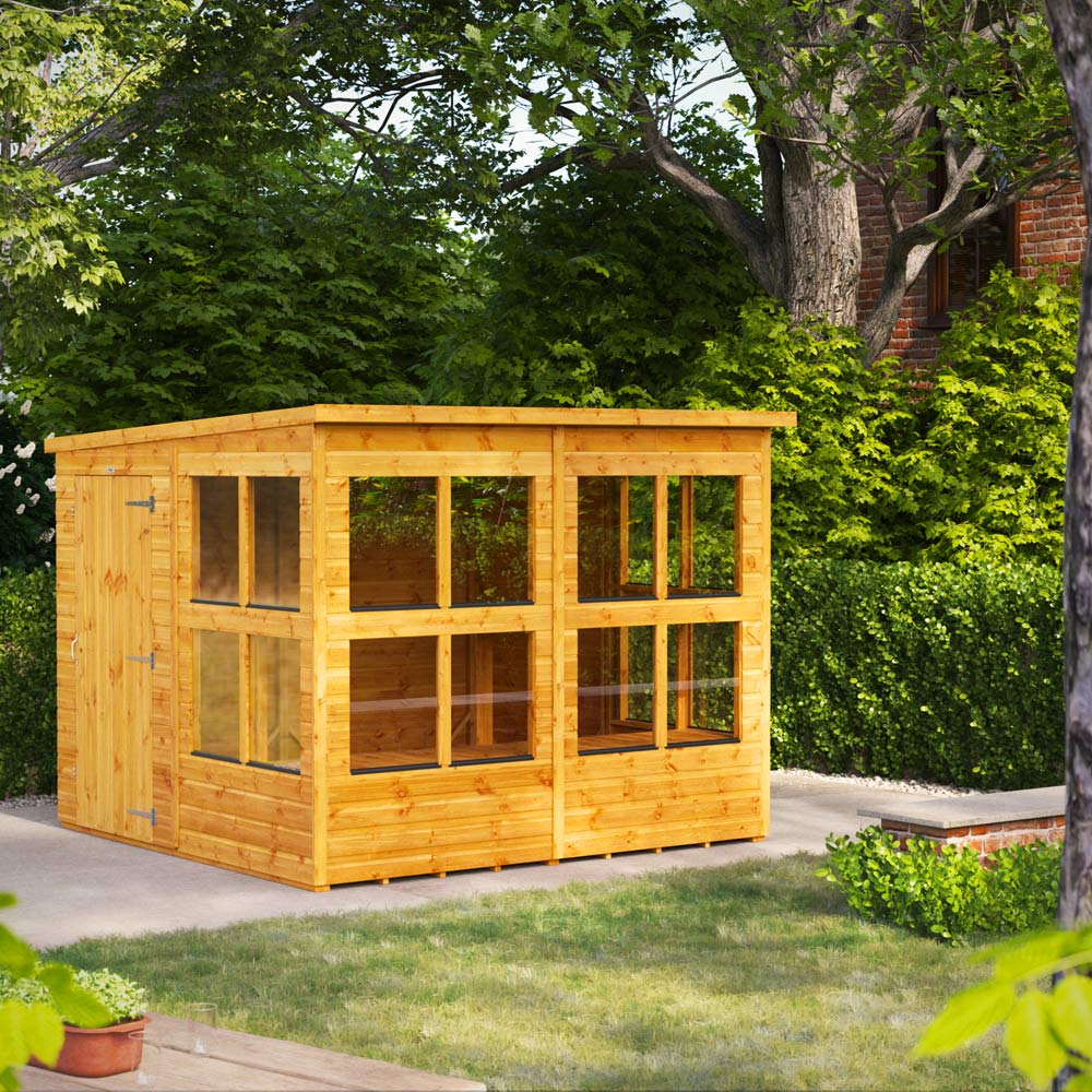 Power 8 x 8ft Pent Potting Shed Image 2