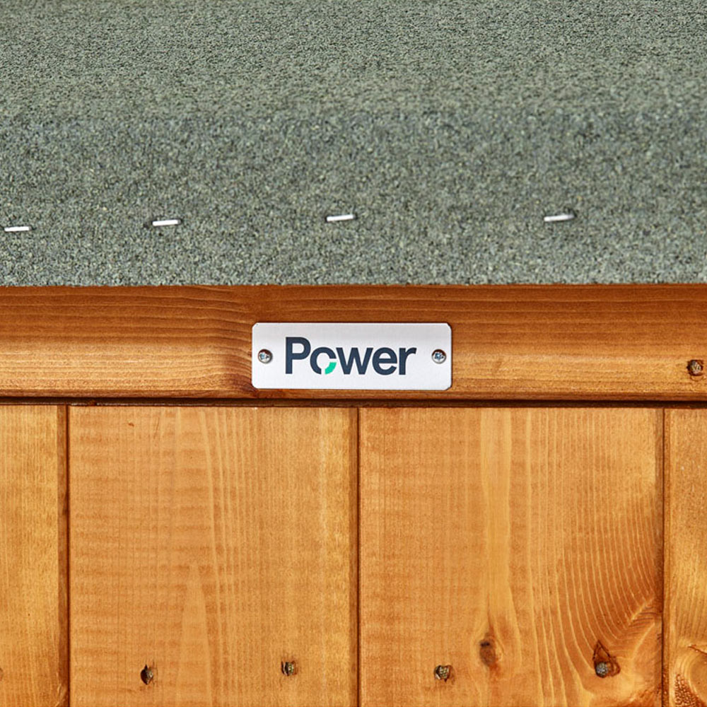 Power Sheds 10 x 4ft Apex Wooden Shed with Window Image 3