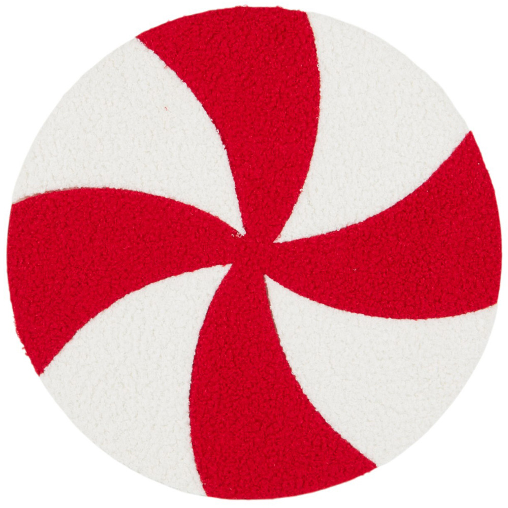 Set of 4 Candy Cane Placemats - Red Image 2