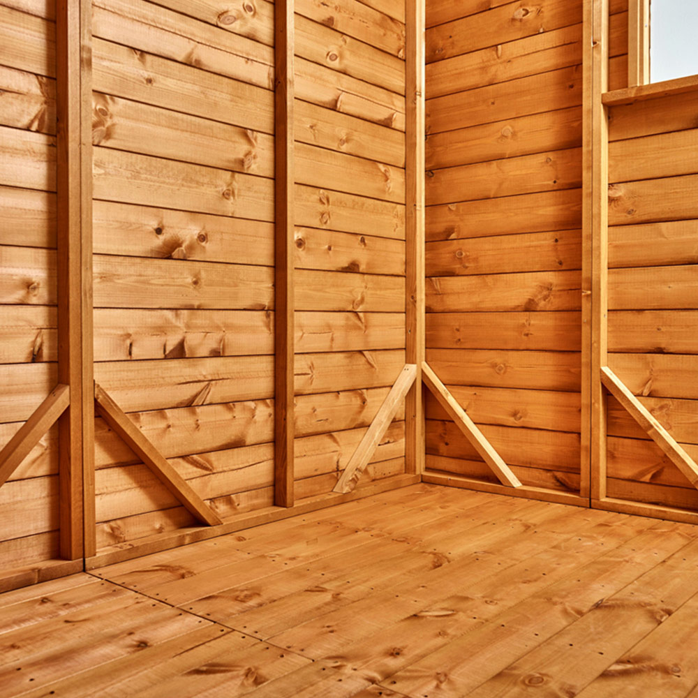 Power Sheds 14 x 4ft Pent Wooden Shed Image 6