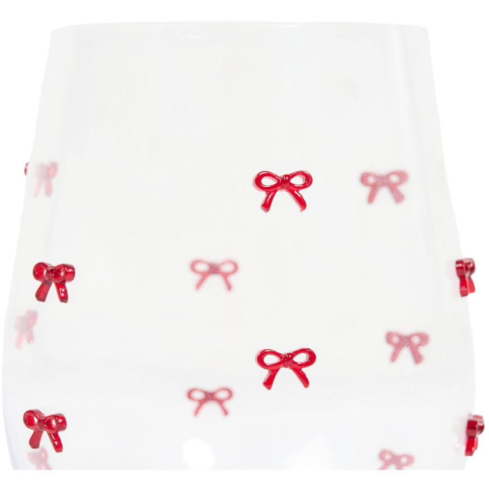 Tall Tumbler with Bows Clear Image 3