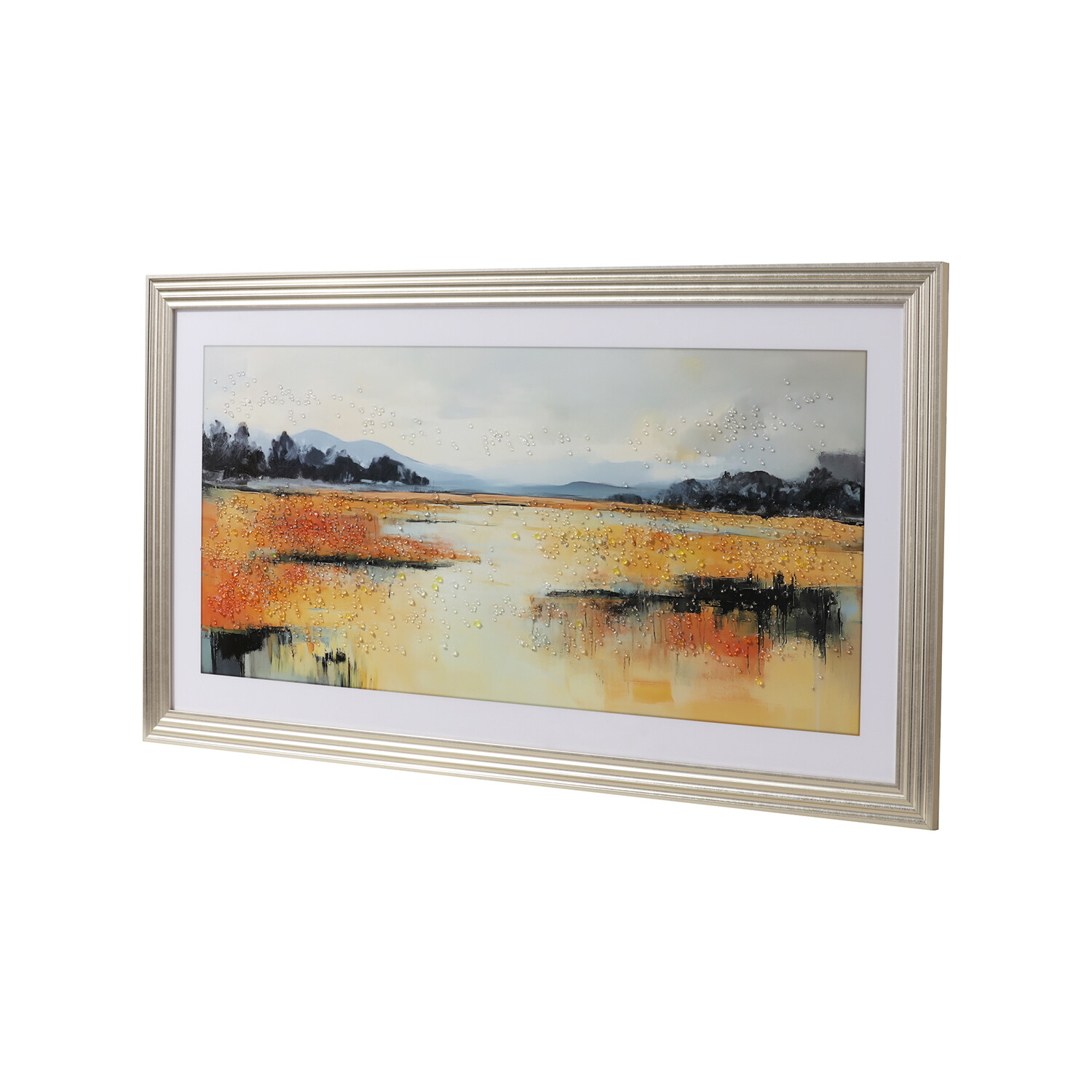Vibrant Marshland Crystal Framed Art Multicolour Image 4