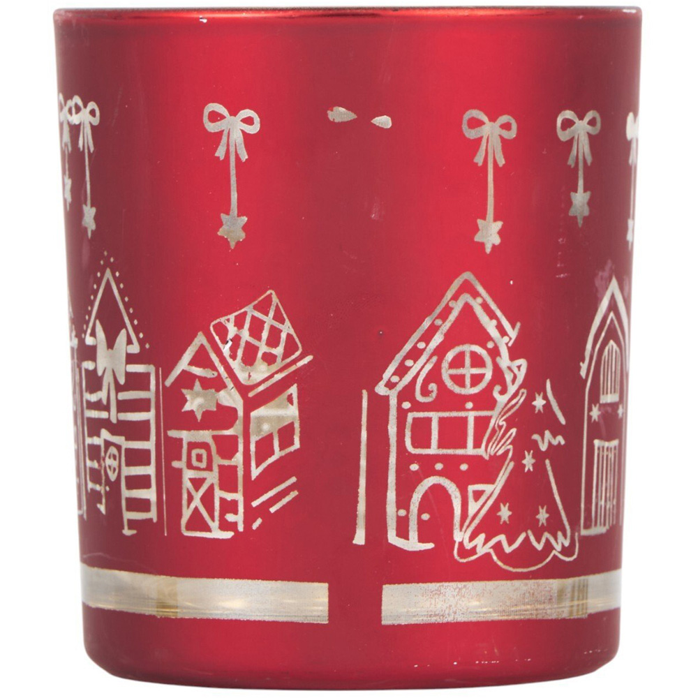 Christmas Glass Candle Holder Image 4
