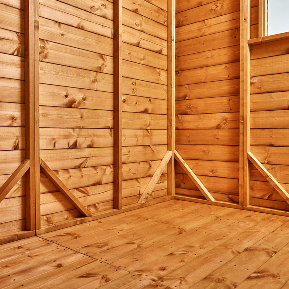 Power Sheds 20 x 4ft Double Door Apex Wooden Shed Image 6