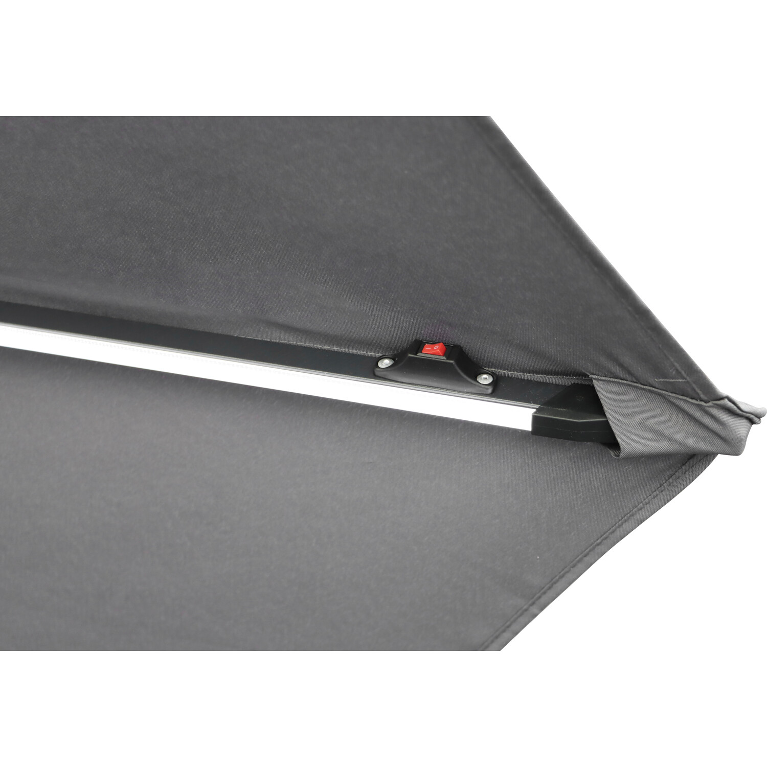 Outdoor Essentials Grey Removable LED Parasol 2.7m Image 12