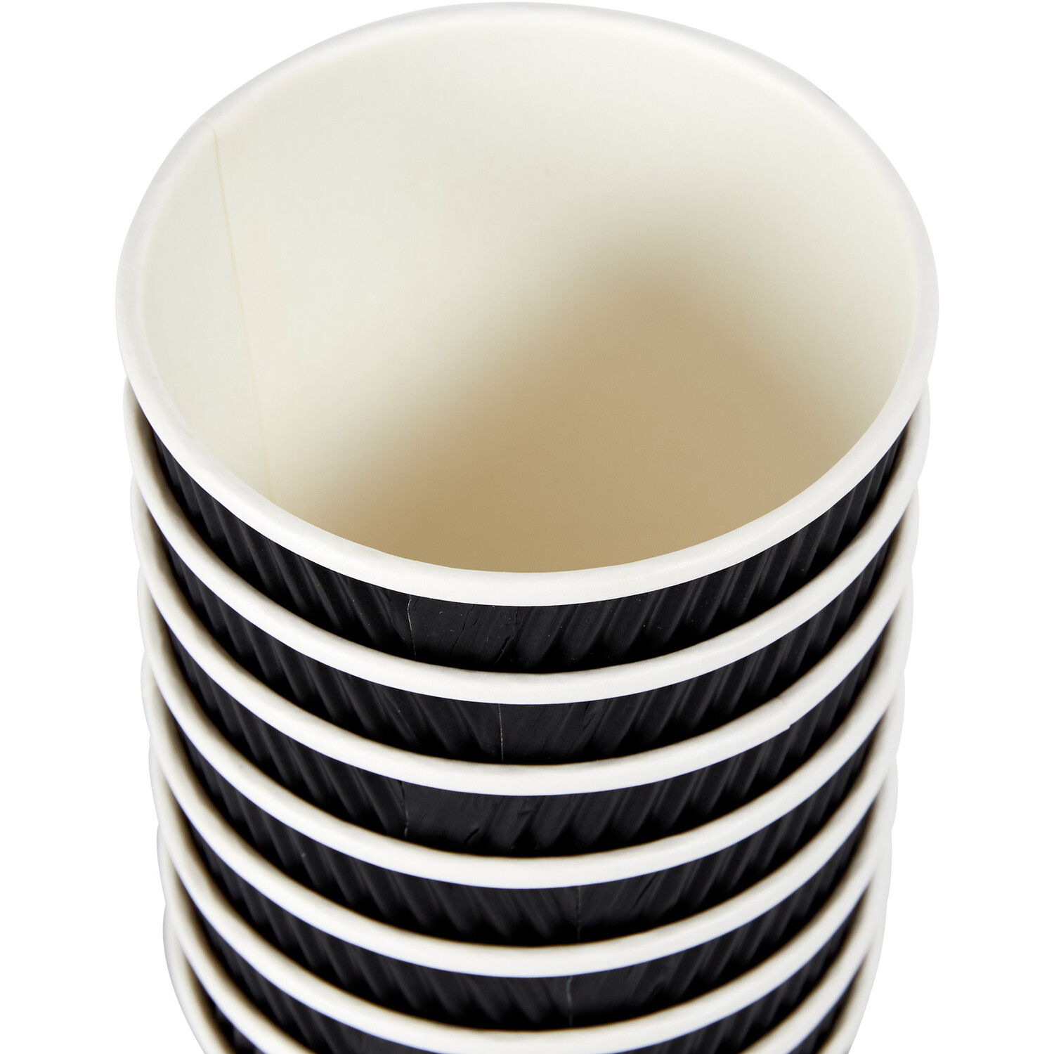 Pack of 8 My Kitchen Cups and Lids - Black Image 3
