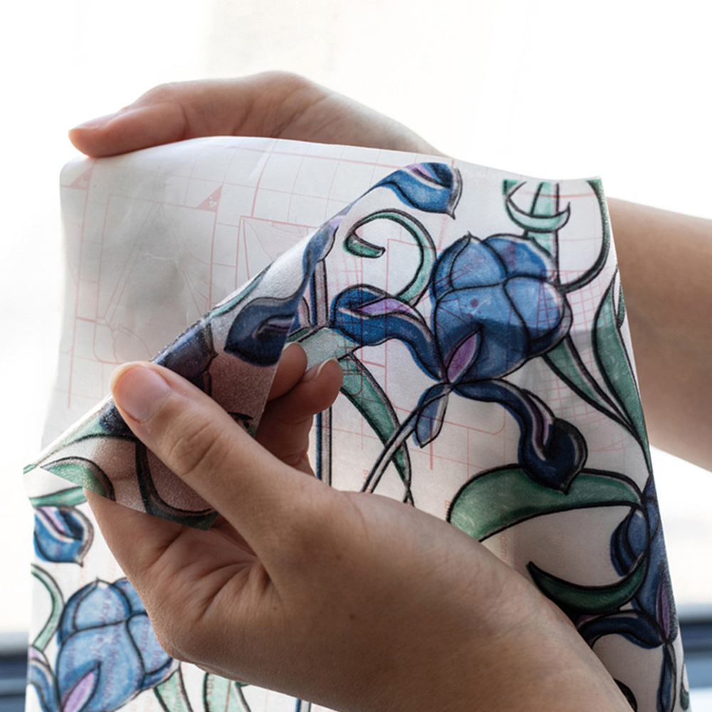 d-c-fix Minster Blue Stained Glass Window Sticky Back Plastic Vinyl Wrap Film 45cm x 2m Image 4