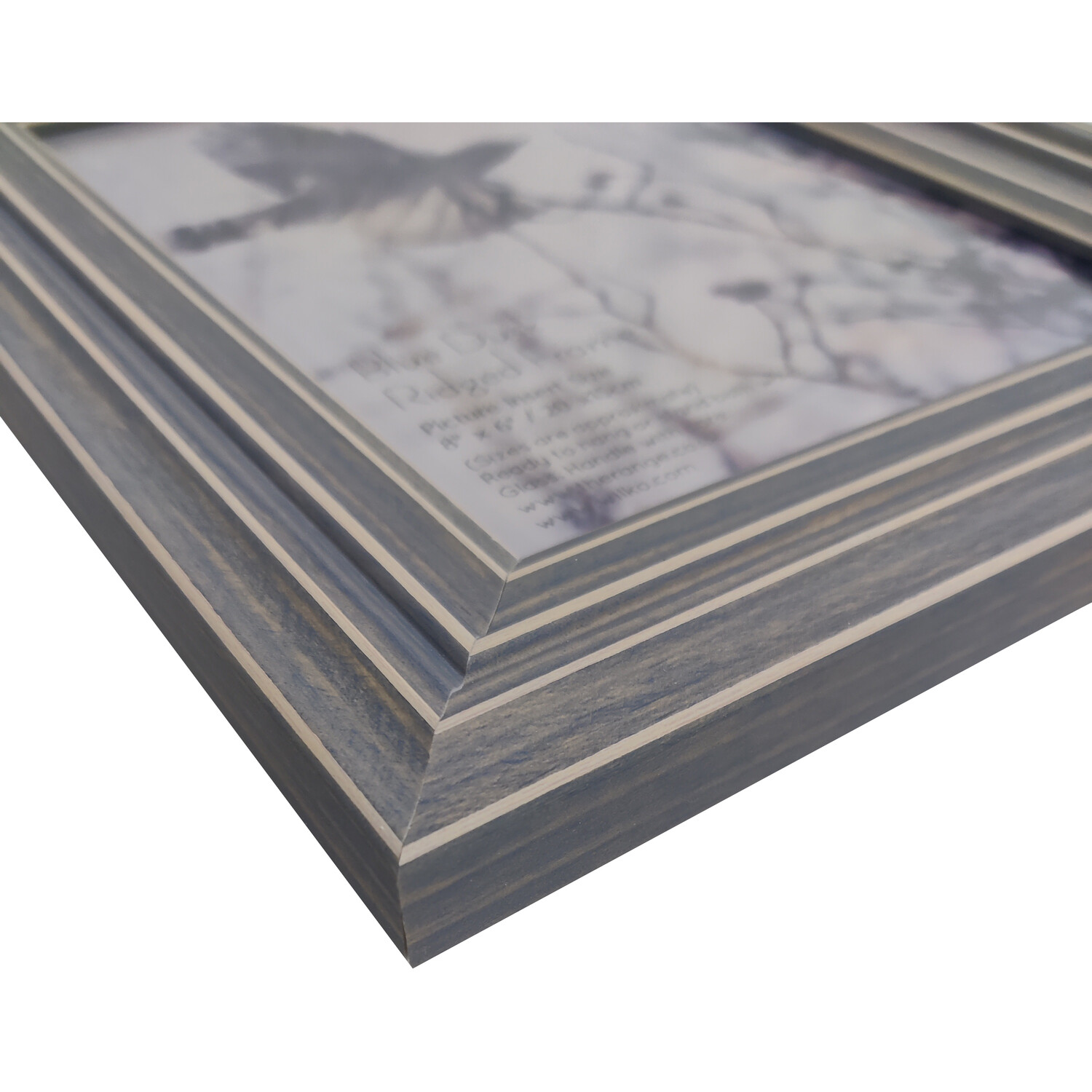 Blue Dusk Ridged Frame - Blue / 20x15cm Image 3