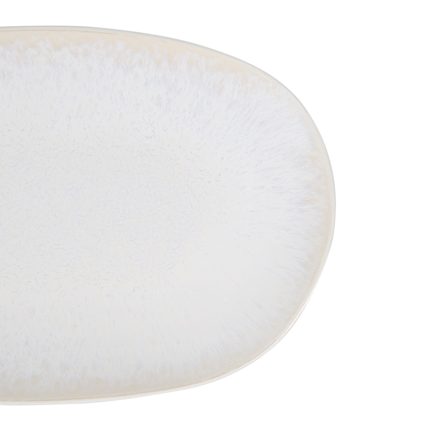 White Textured Serving Platter - White Image 6