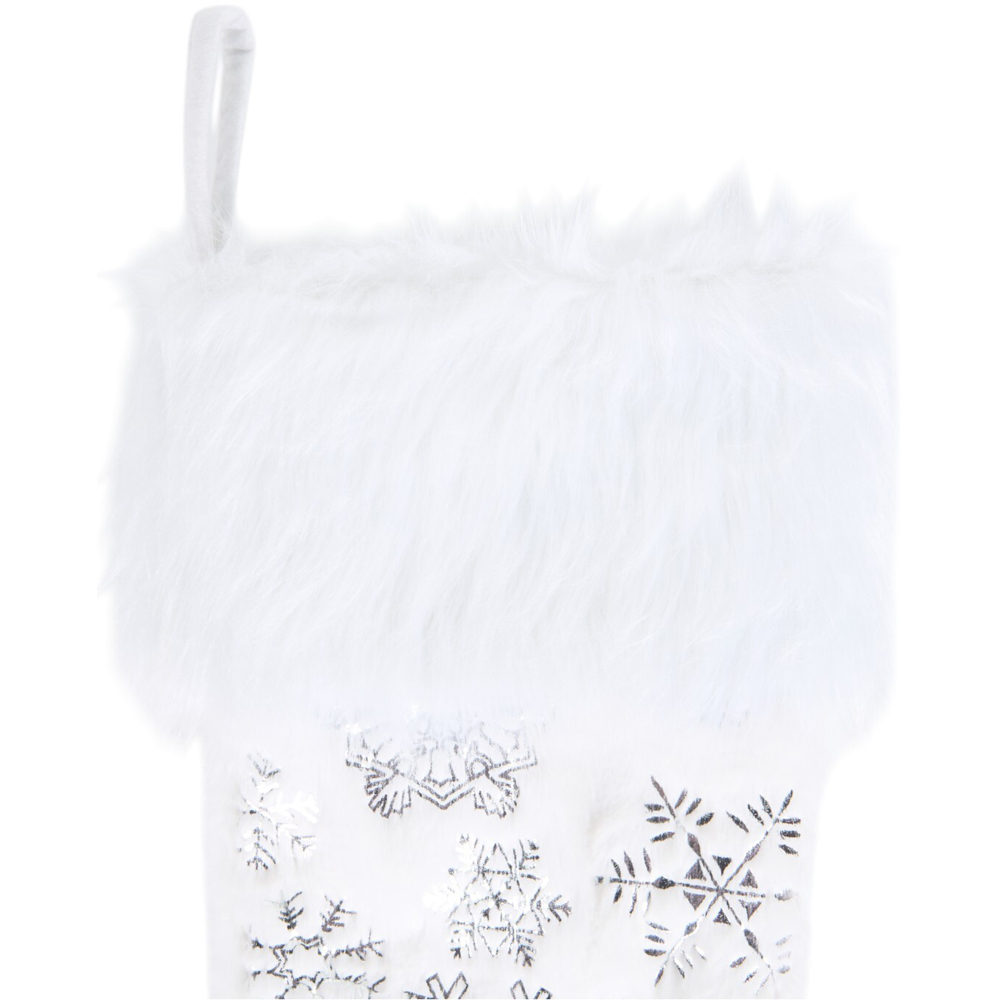 LED Snowflake StockingWhite Image 2