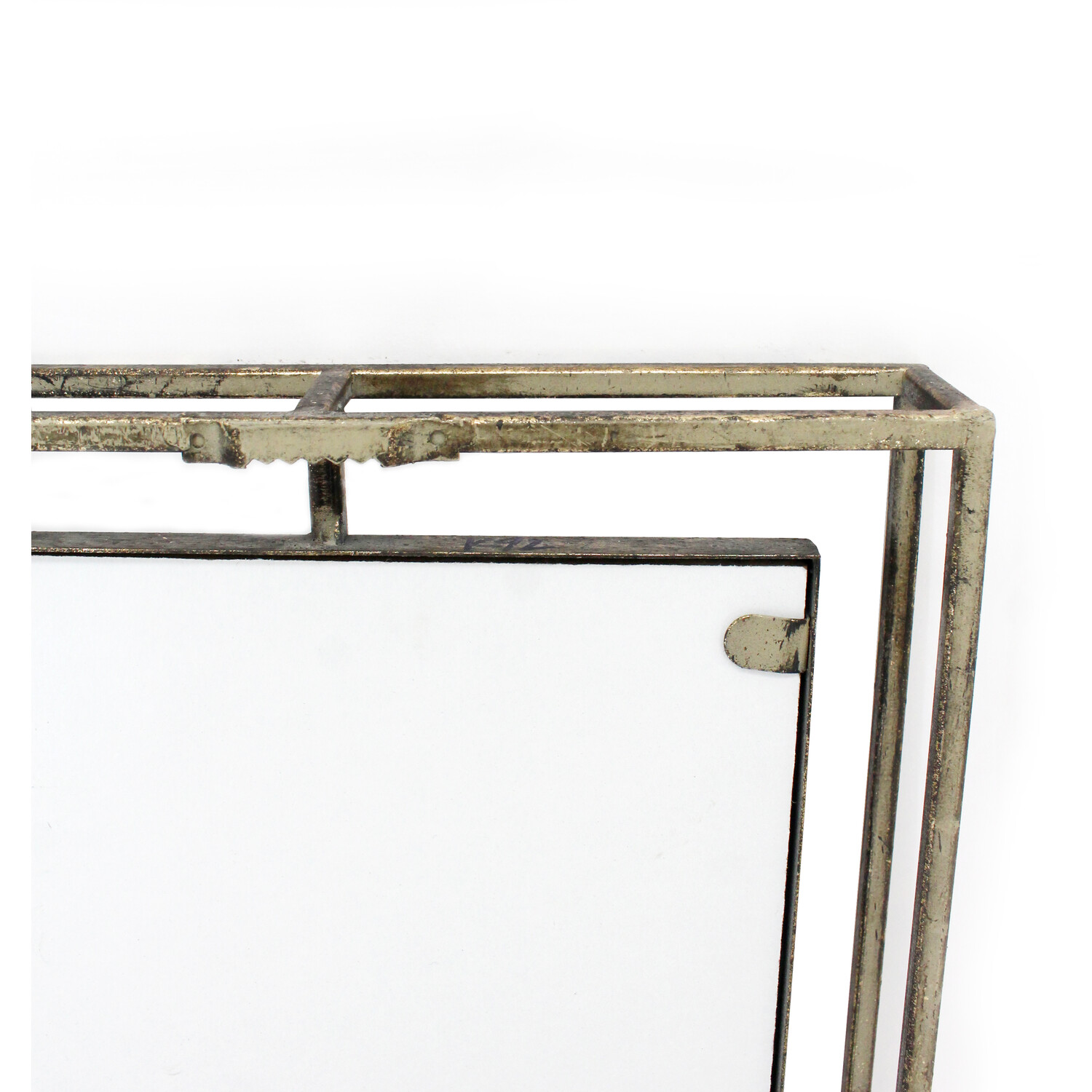 Sadie Rustic Effect Metal Framed Mirror - Natural Image 5