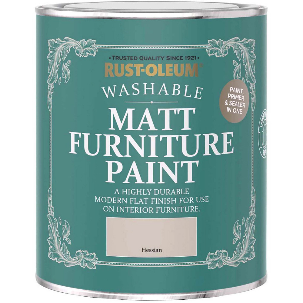Rust-Oleum Hessian Matt Furniture Paint 750ml Image 2