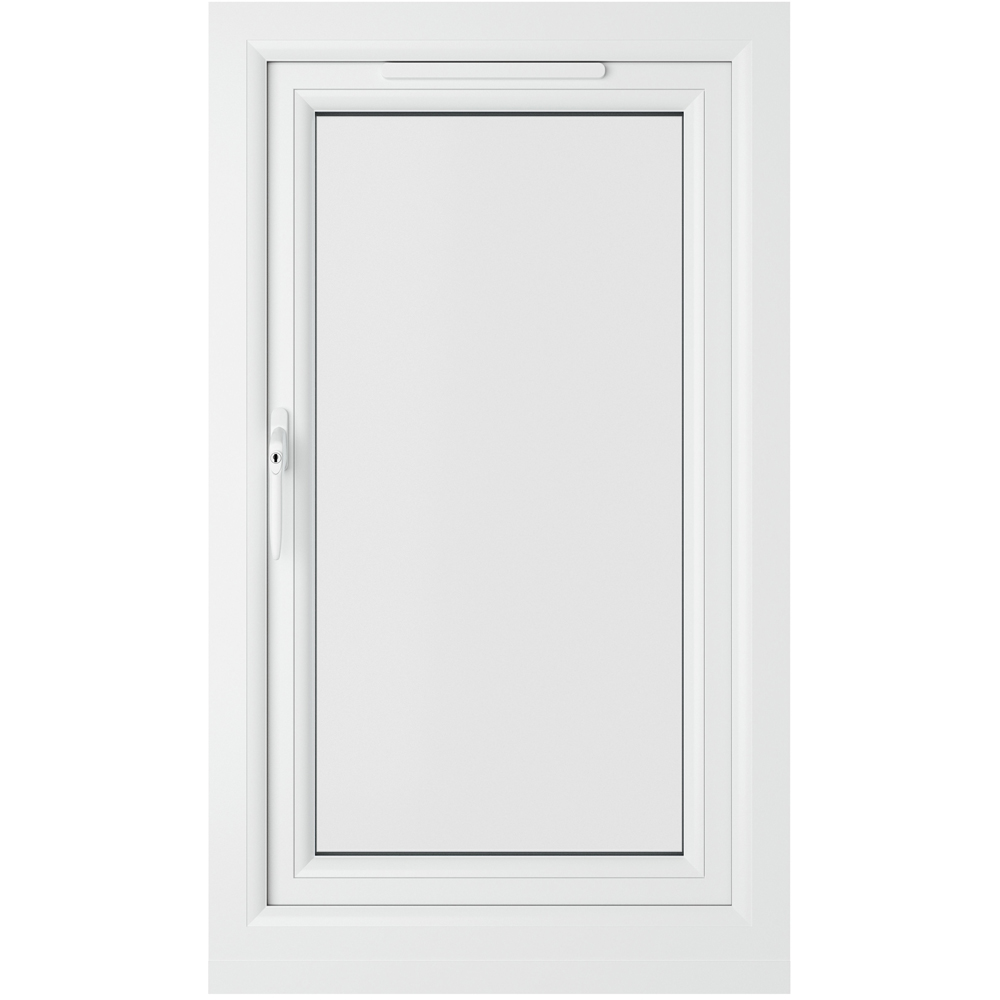 Crystal LH Side Hung Grey and White Clear Glass uPVC Triple Glazed Window 610 x 1190mm Image 2