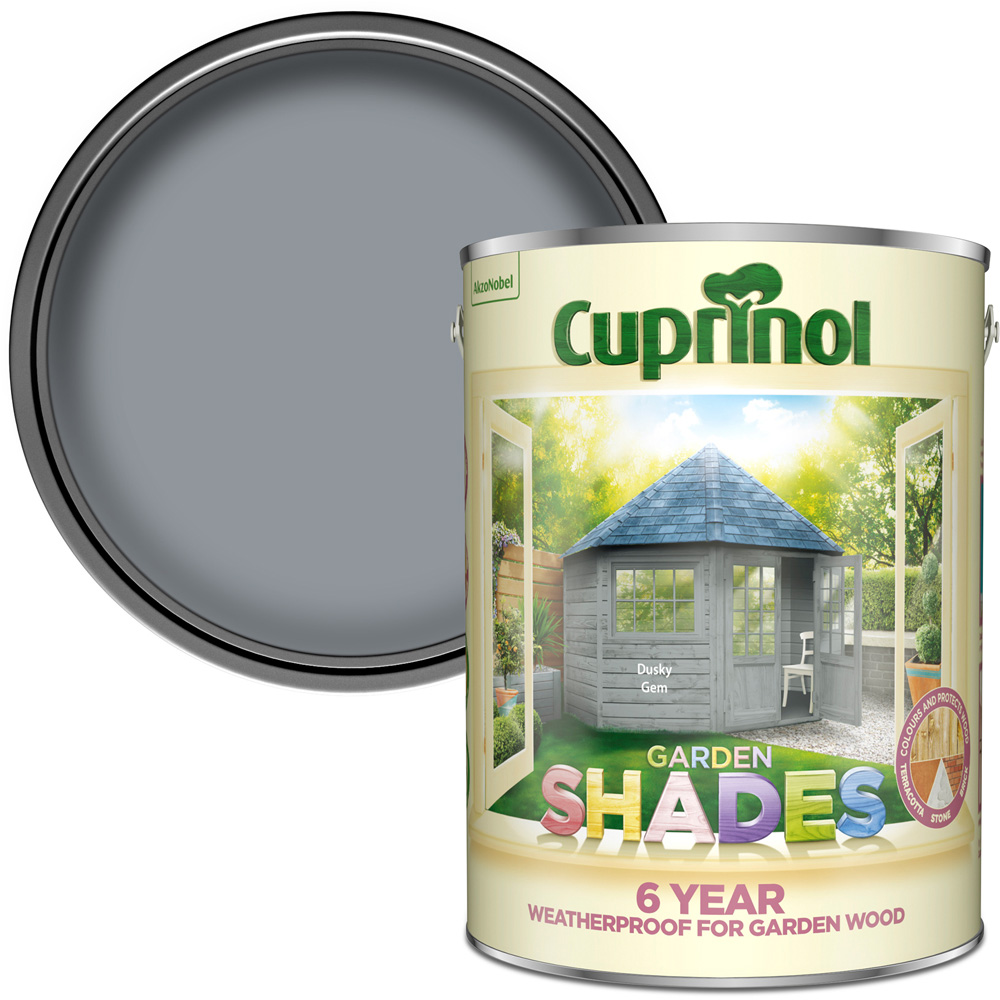 Cuprinol Garden Shades Dusky Gem Matt Exterior Wood Paint 5L Image 1