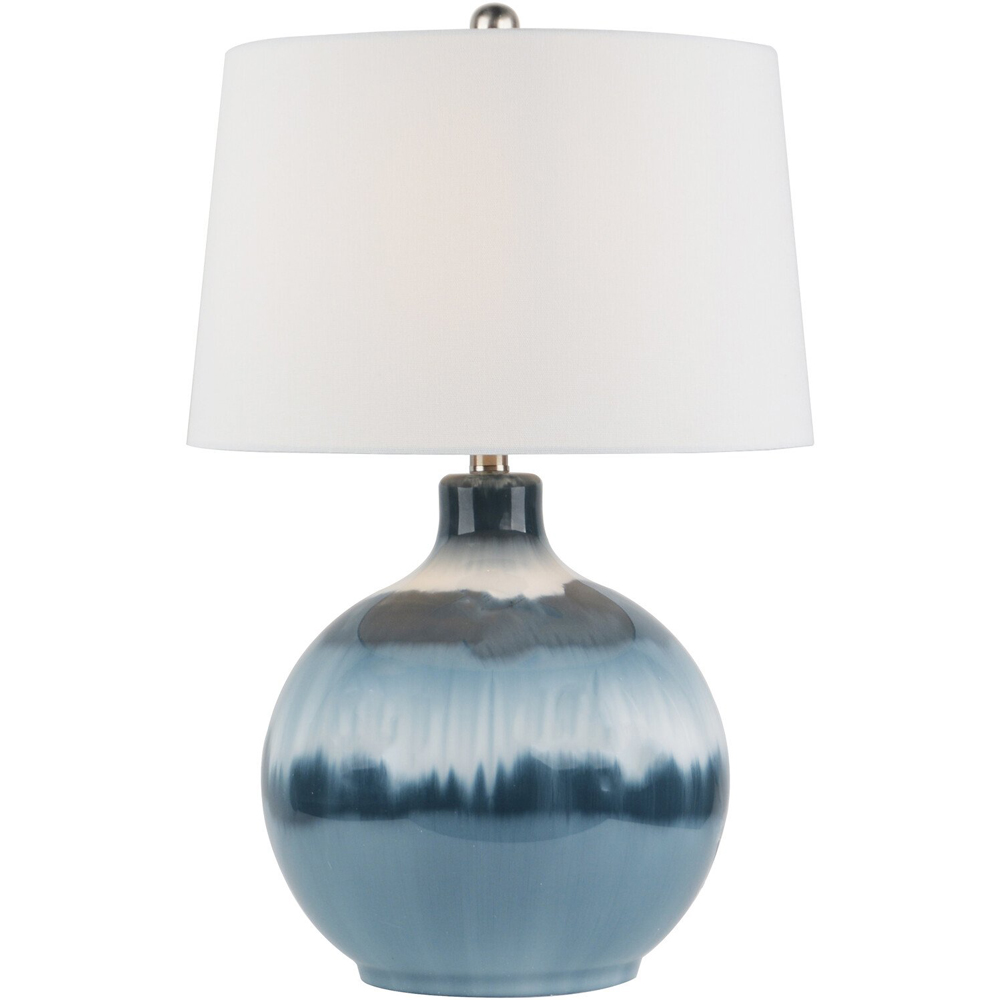Pearl Table Lamp Blue and White Image 1