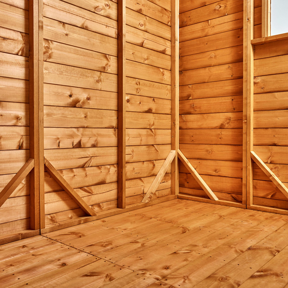 Power Sheds 20 x 6ft Double Door Apex Wooden Shed Image 6