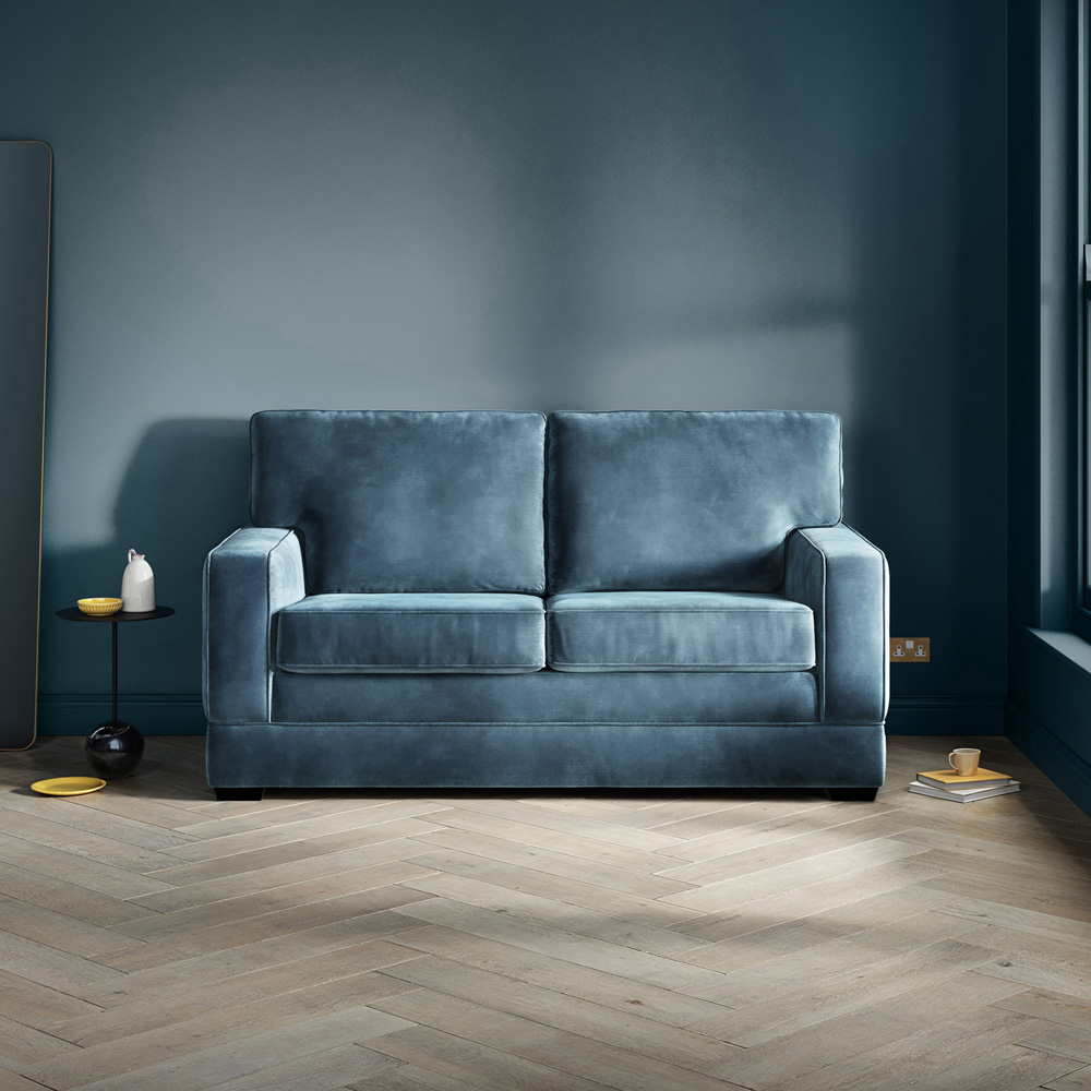 Jay-Be Urban 2 Seater Luxe Velvet Mink Sofa Bed with e-Pocket Mattress Image 6