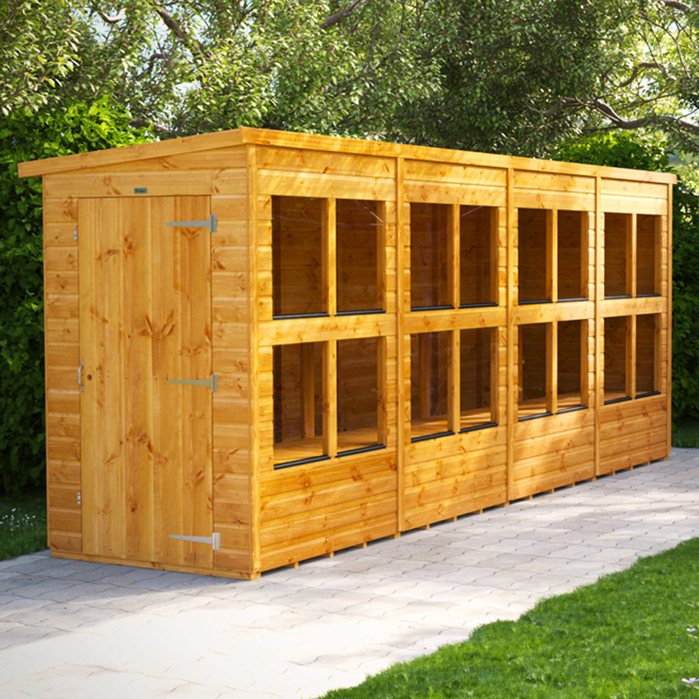 Power 18 x 4ft Pent Potting Shed Image 2