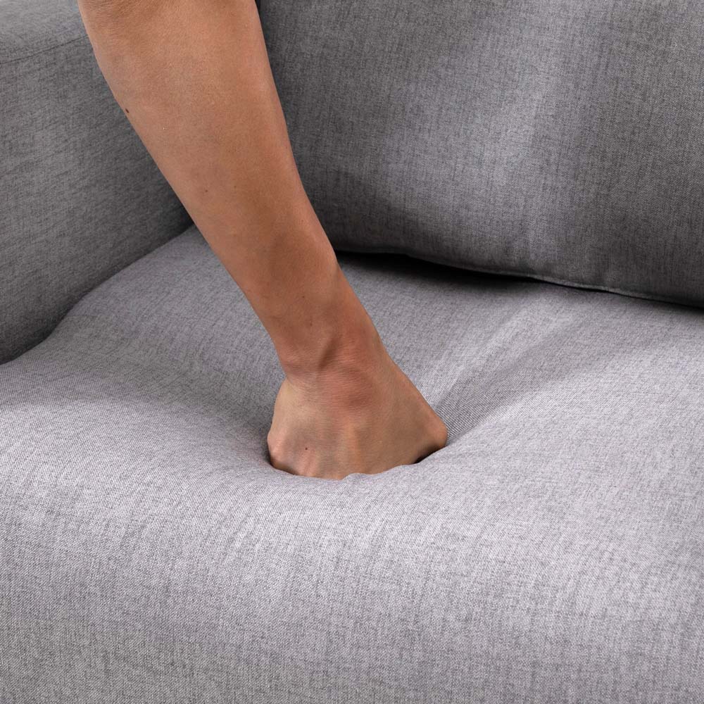 Portland Grey Linen Accent Chair Image 3