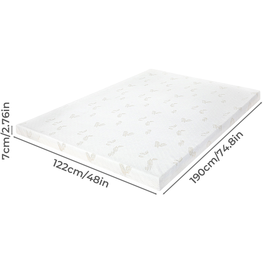 Lavio Small Double Pressure Relief Memory Foam Mattress Topper Image 9