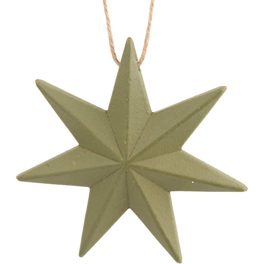 Wooden Green Star Green Image 5