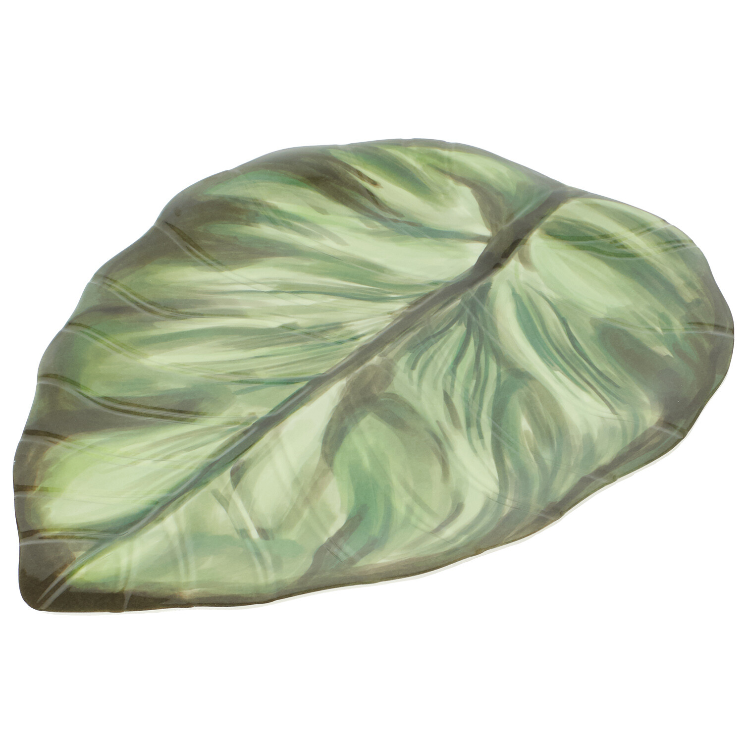 Eden Melamine Palm Leaf Tray Green Image 2