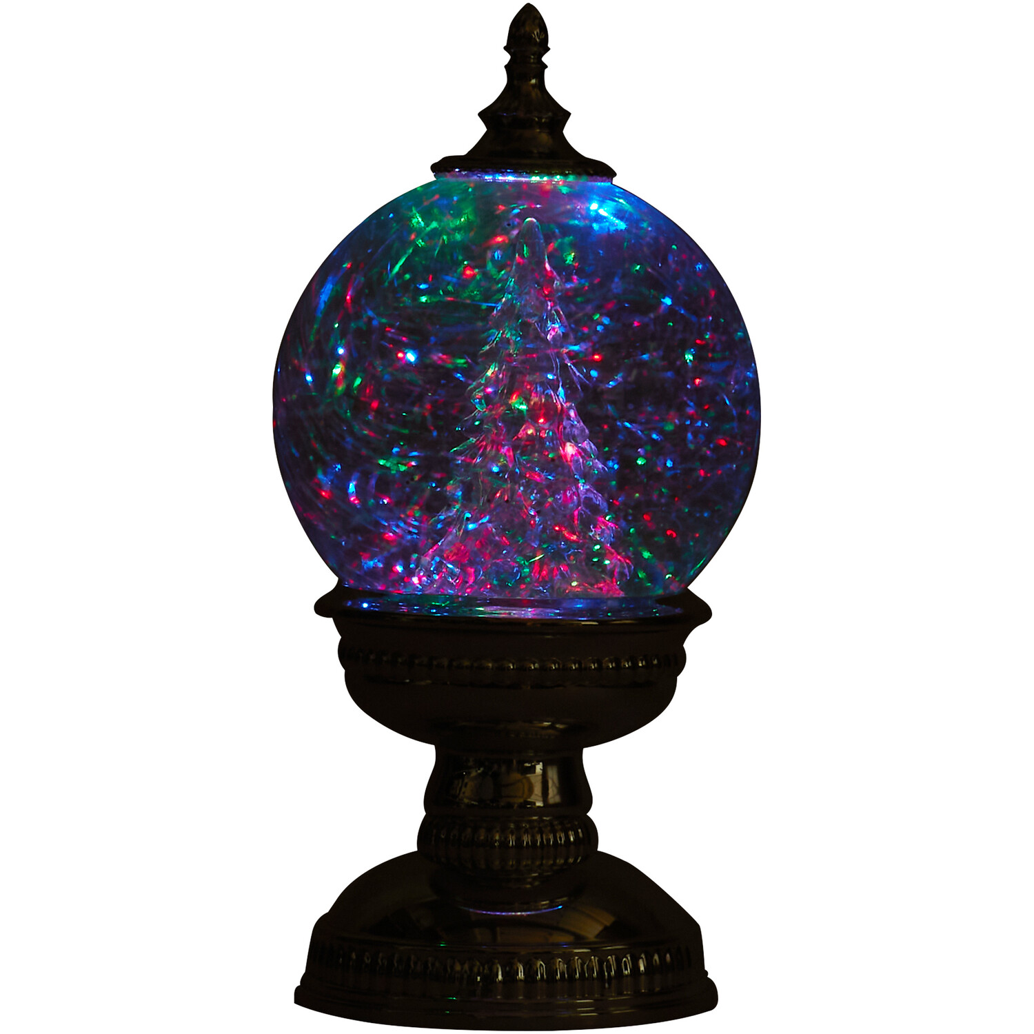 Christmas Silver Tree LED Globe - Silver Image 3