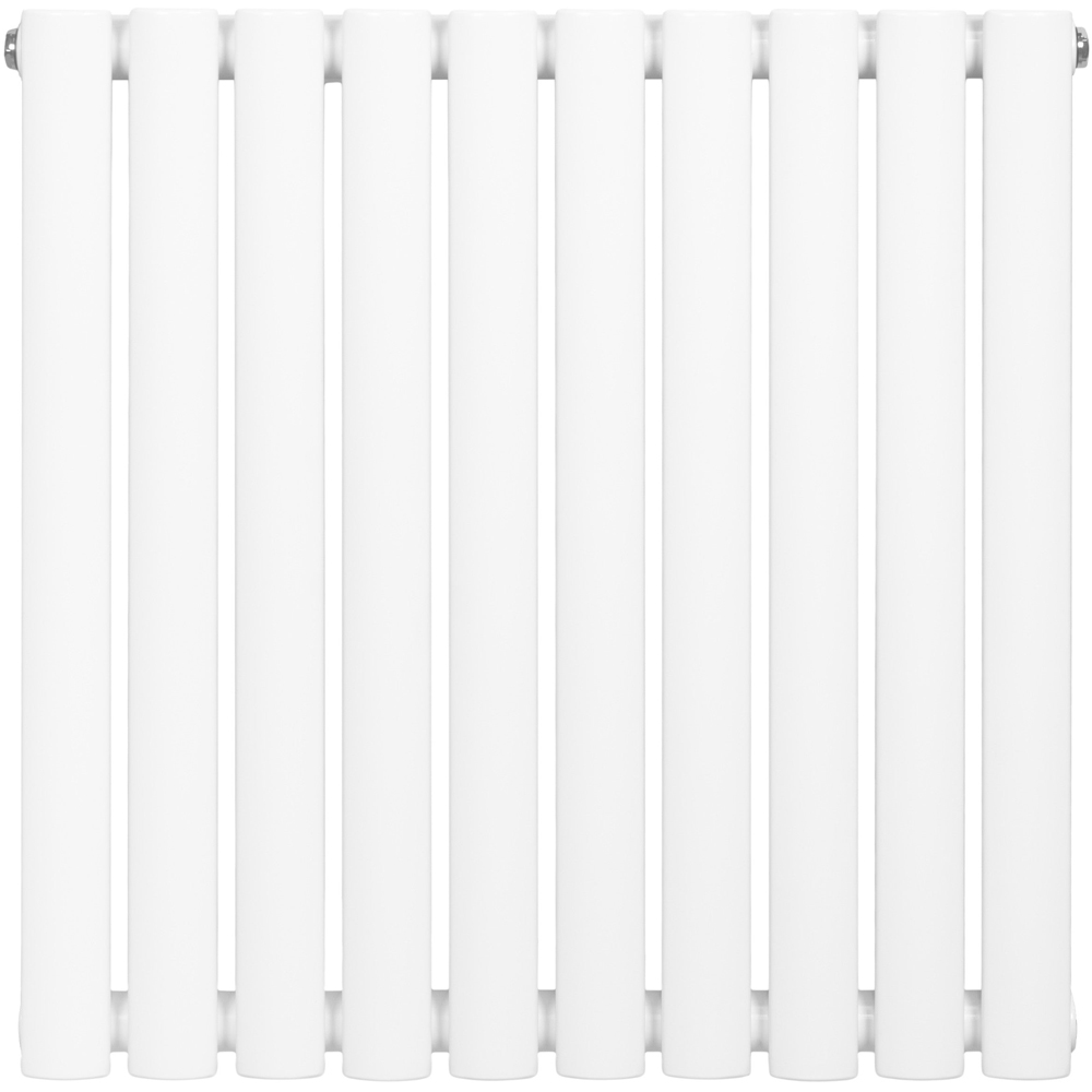MonsterShop 1950 BTU White Oval Single Column Radiator 600 x 600mm Image 3