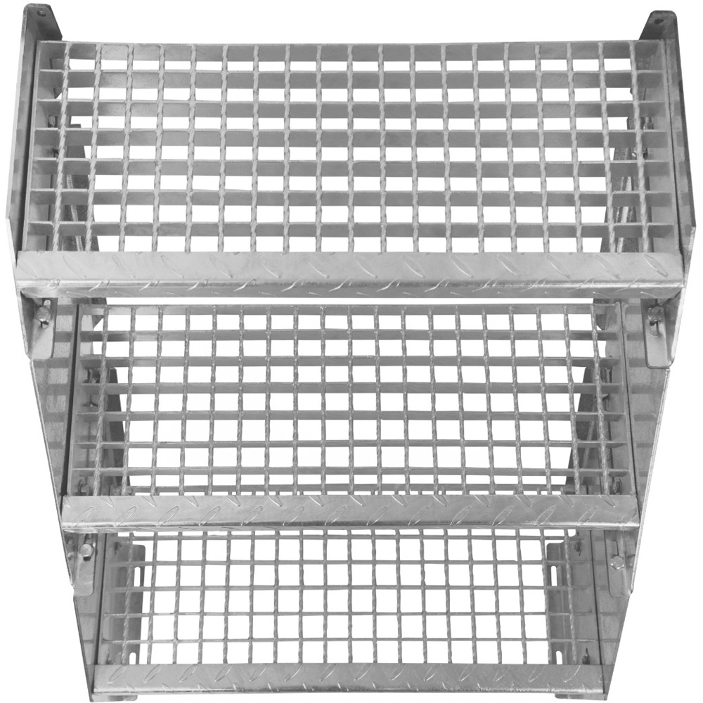 Monstershop 11 Section Adjustable Wide Galvanised Staircase 600mm Image 4