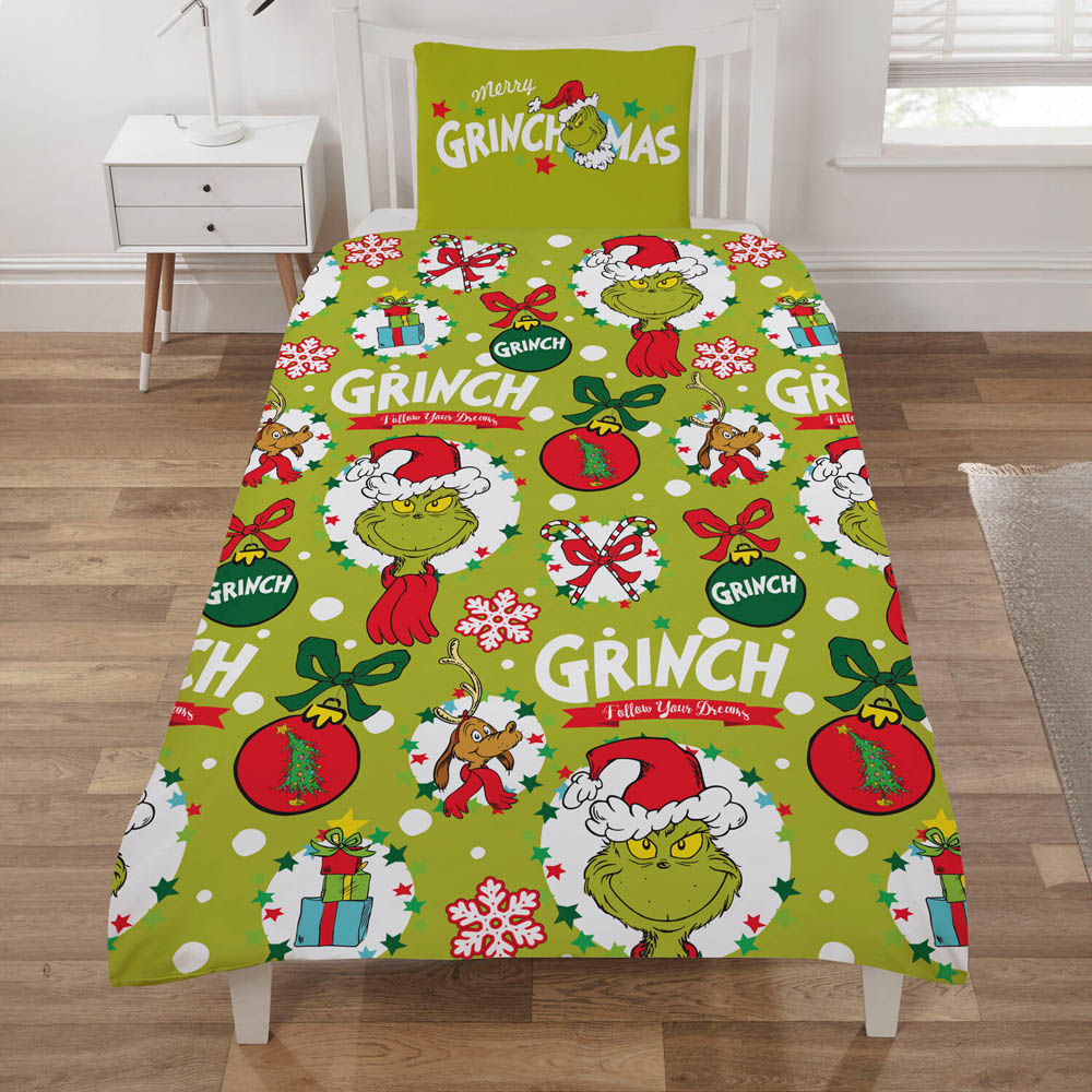 The Grinch Grinchmas Duvet Set - Multicolour / Single Image 3
