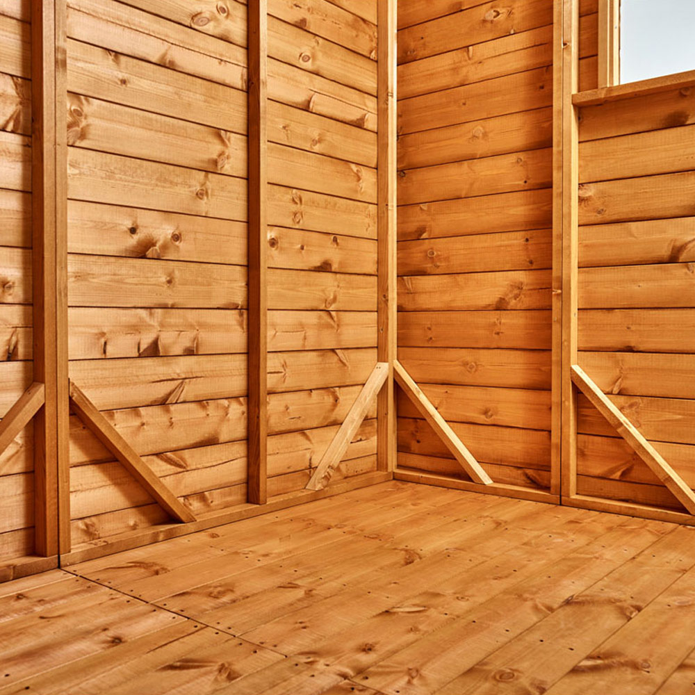 Power Sheds 4 x 6ft Apex Wooden Shed with Window Image 6