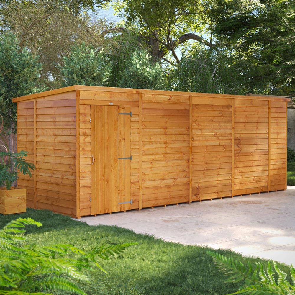 Power 18 x 6ft Overlap Pent Garden Shed Image 2