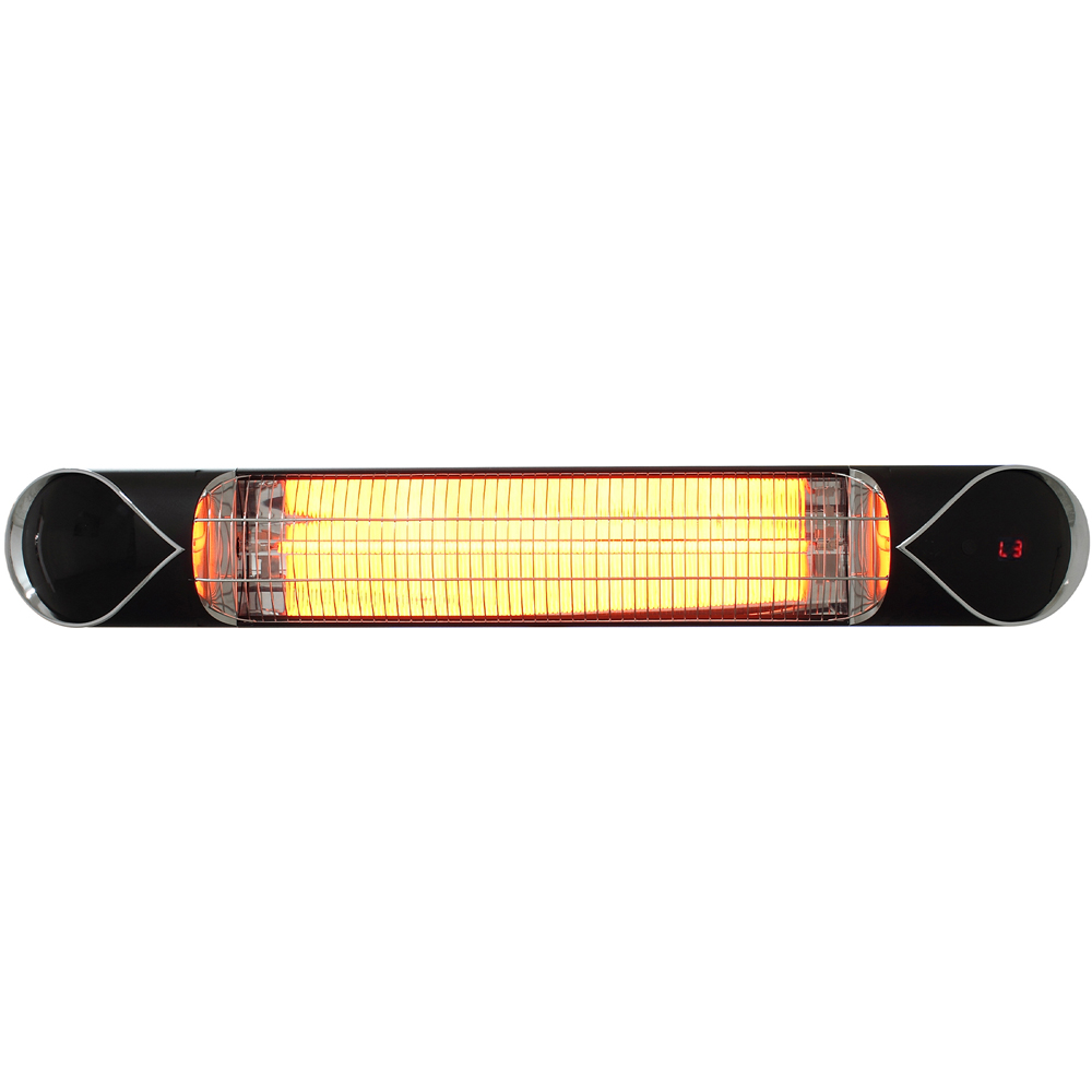Sahara Carbon Fibre Wall-Mounted Patio Electric Heater with Remote Control 2000W Image 4