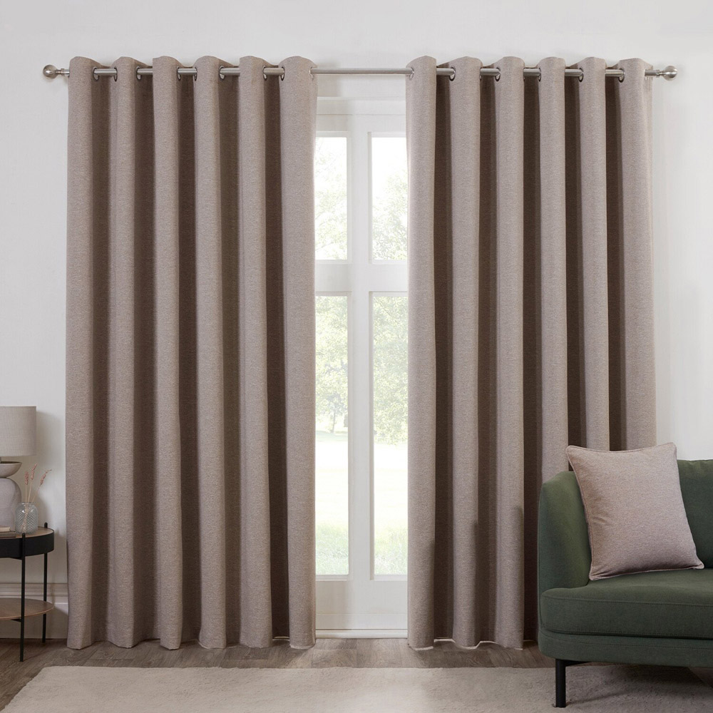 Dusk Eyelet Curtain Natural / 168cm / 229cm Image 2