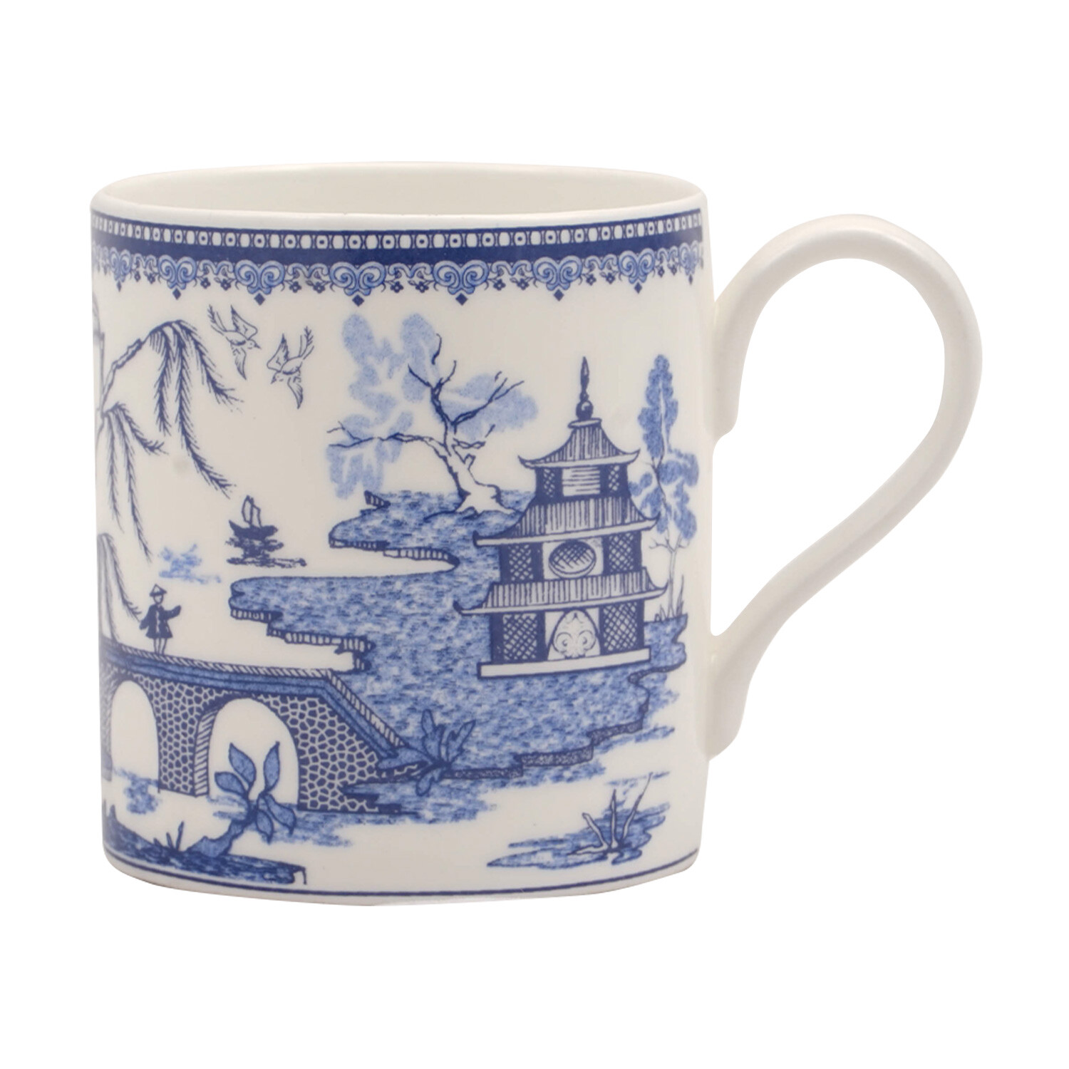 Bone China Willow Mug - Blue Image 4
