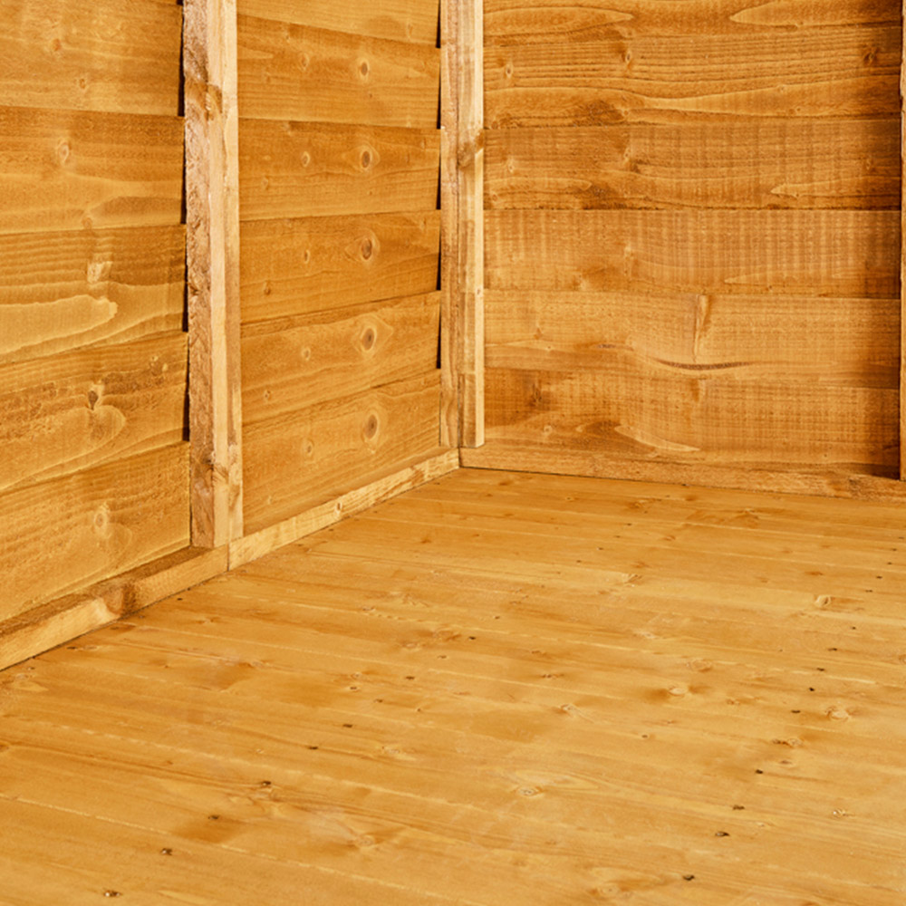 Power 12 x 4ft Overlap Pent Double Door Shed Image 4