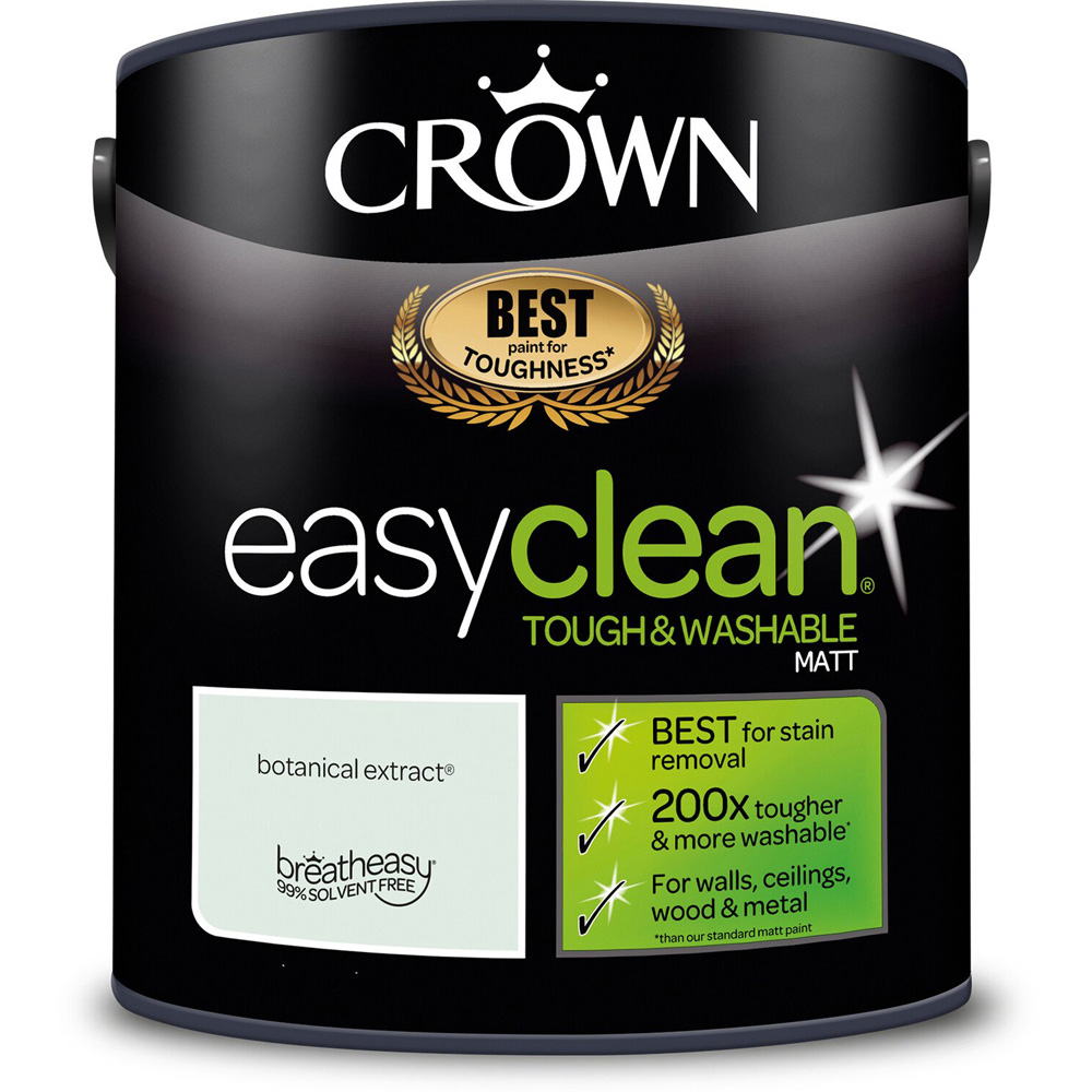 Crown Easyclean Botanical Extract Matt Emulsion Multisurface Paint 2.5L Image 2