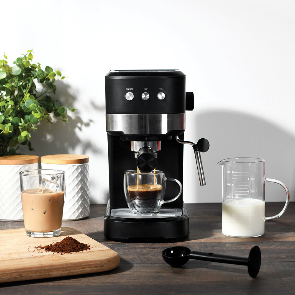 Kitchen Master Coffee Machine 1.2L Black Image 2