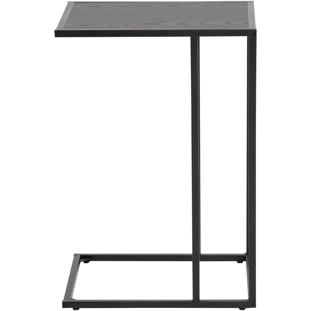 Furniture To Go Seaford Black C-Shaped Metal Side Table Image 2