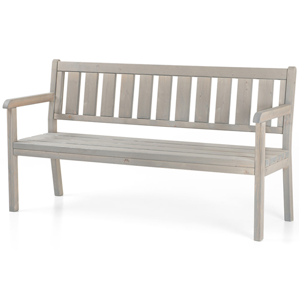 AMATA Ungurs 3 Seater Grey Straight Bench Image 2