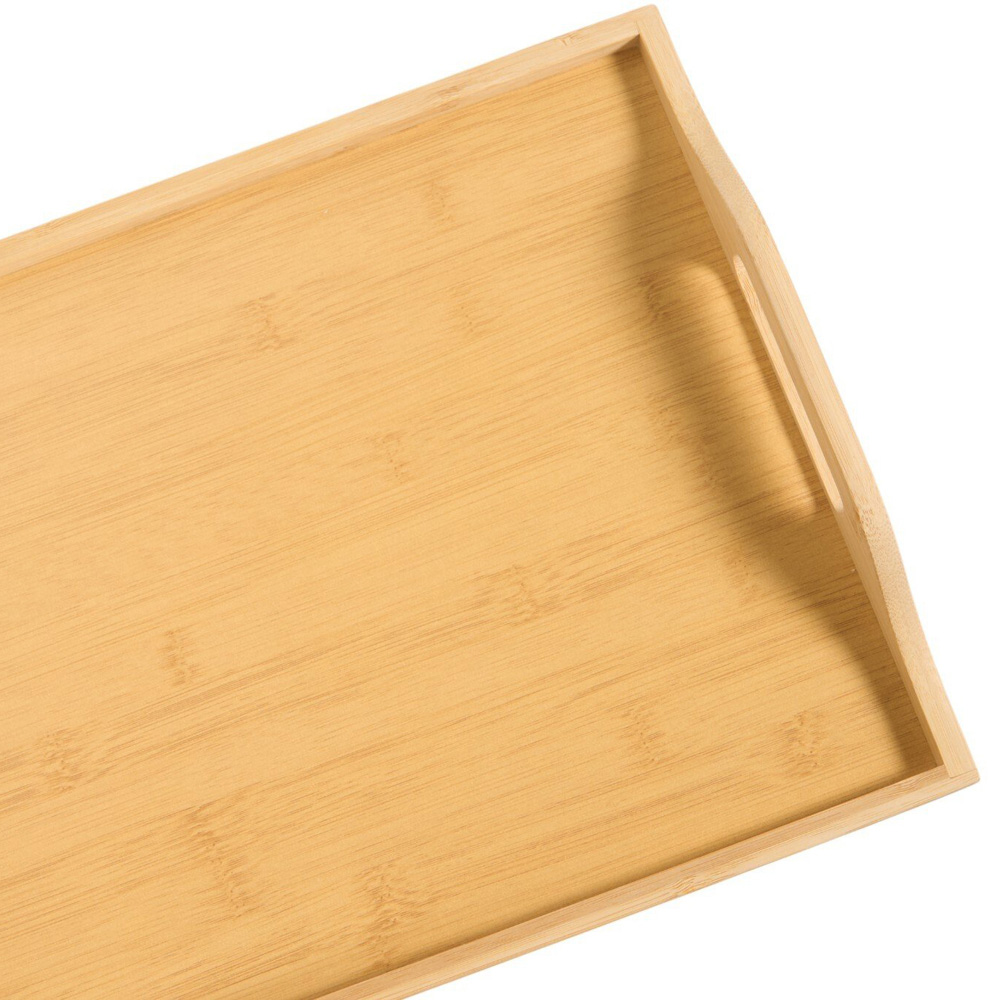 Bamboo Bed Tray with Foldable Legs Natural Image 4