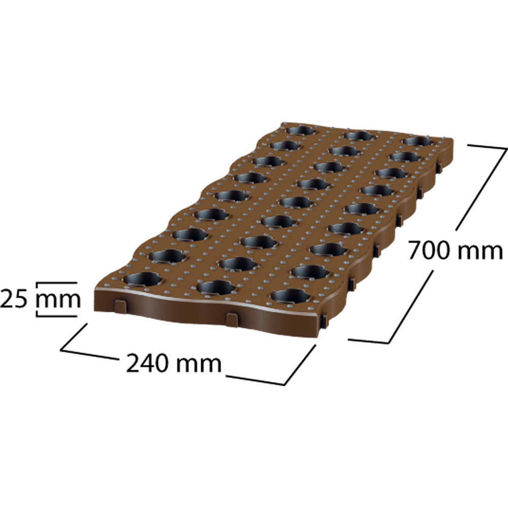 Garantia Maxi Garden Border Board Dark Brown 70 x 24cm 4 Pack Image 7