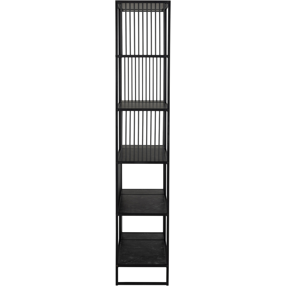 Florence Strington 5 Shelf Black Bookcase Image 4