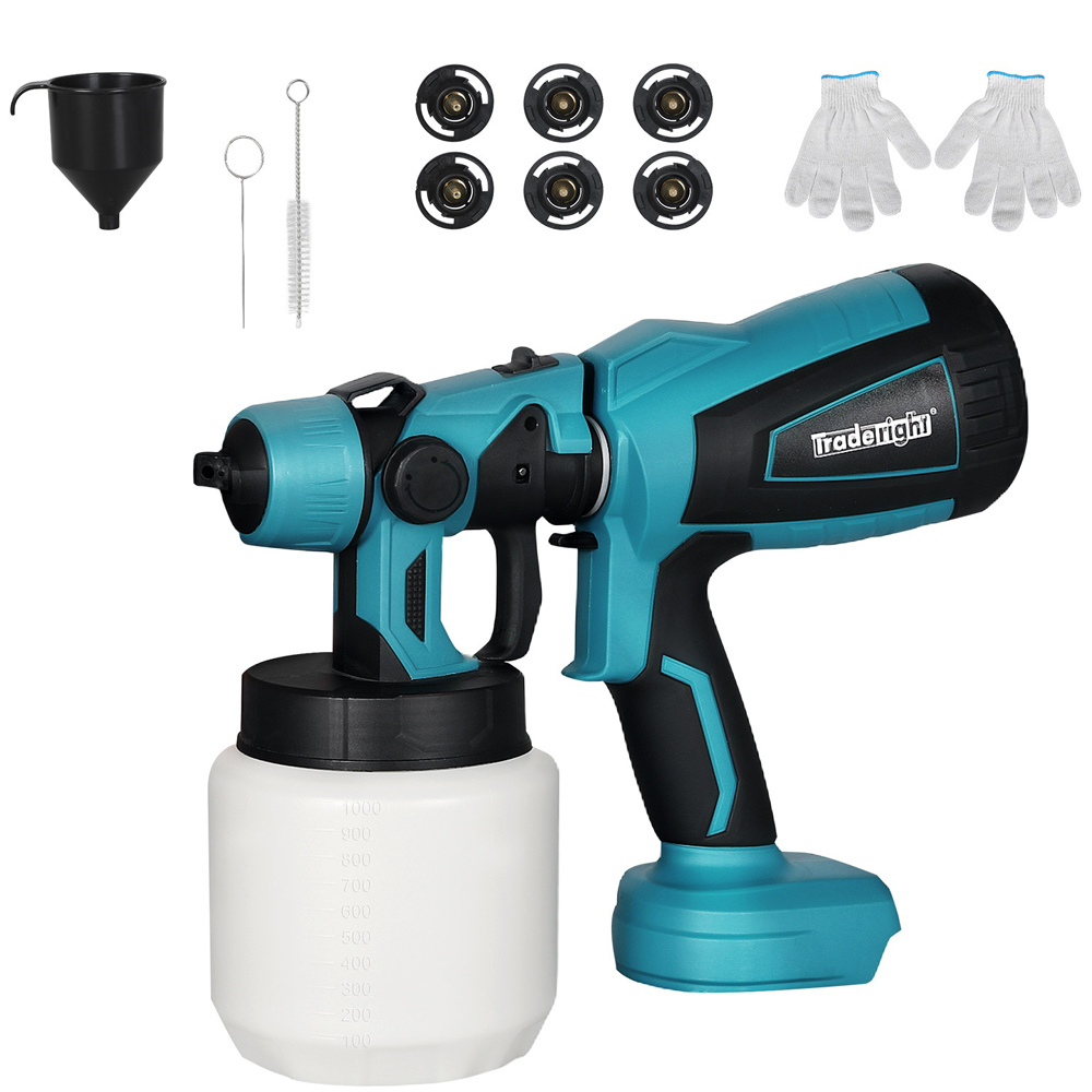 Traderight 1000ml HVLP Cordless Spray Gun 18V Image 3
