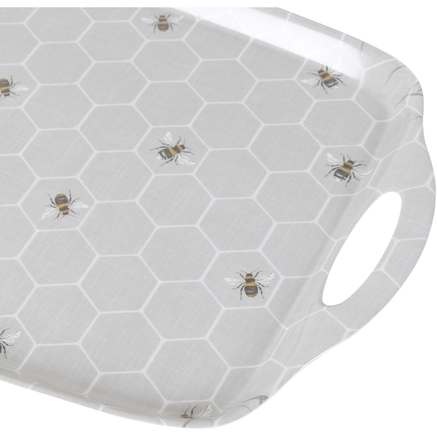 Honeycomb Bee Tray - Grey / Large Tray Image 2